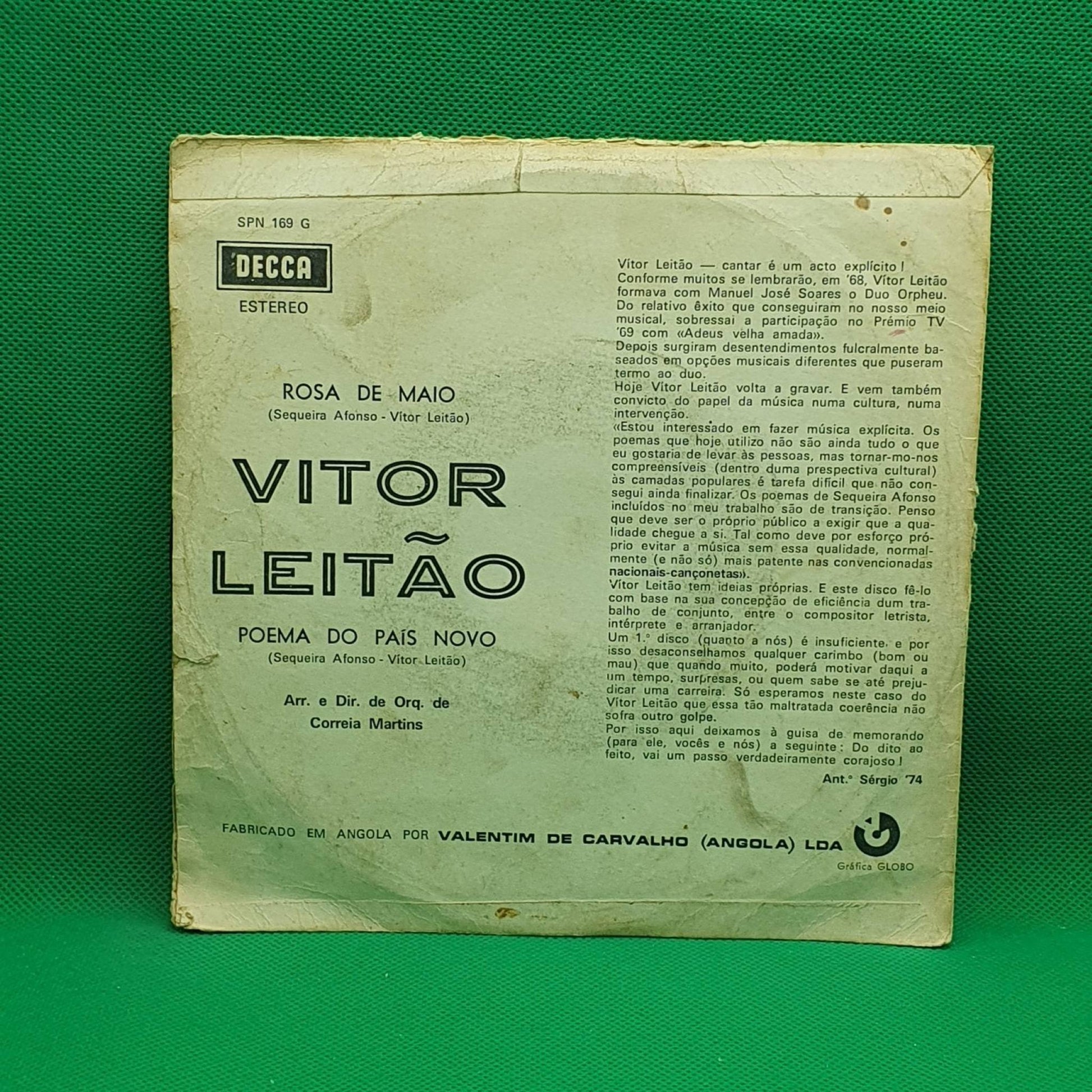 Vitor Leitao – Rosa De Maio - Vinyl Store Online