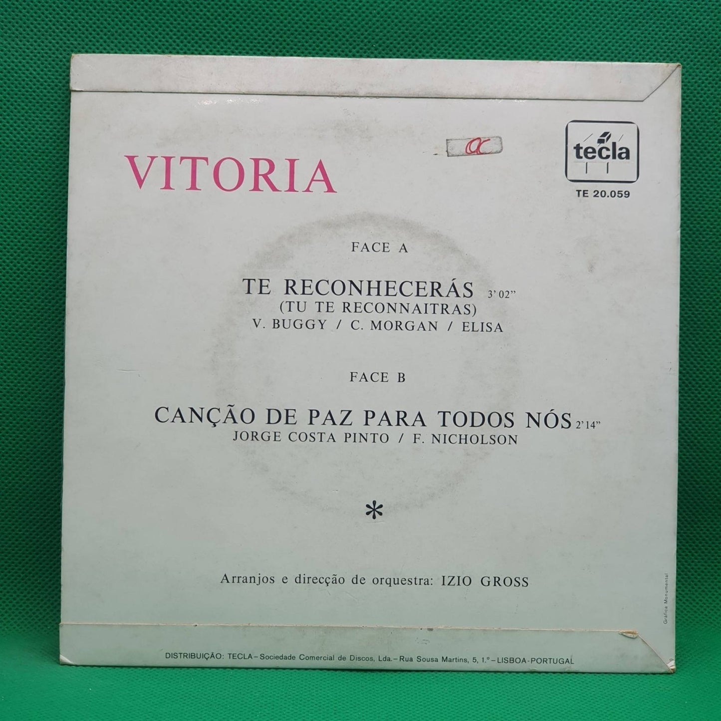 Vitória ‎– Te Reconhecerás - Vinyl Store Online