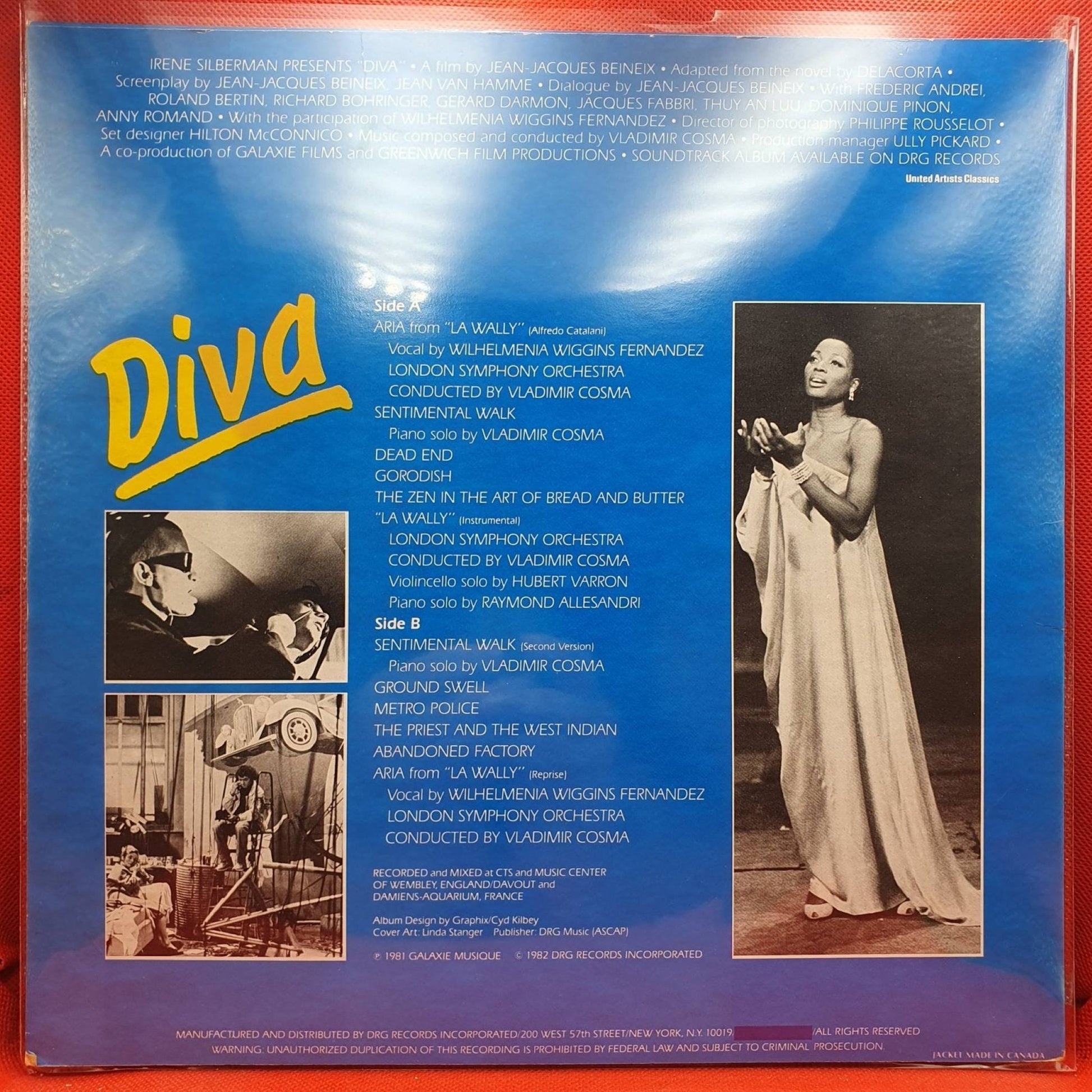 Vladimir Cosma ‎– Diva (OST) - Vinyl Store Online