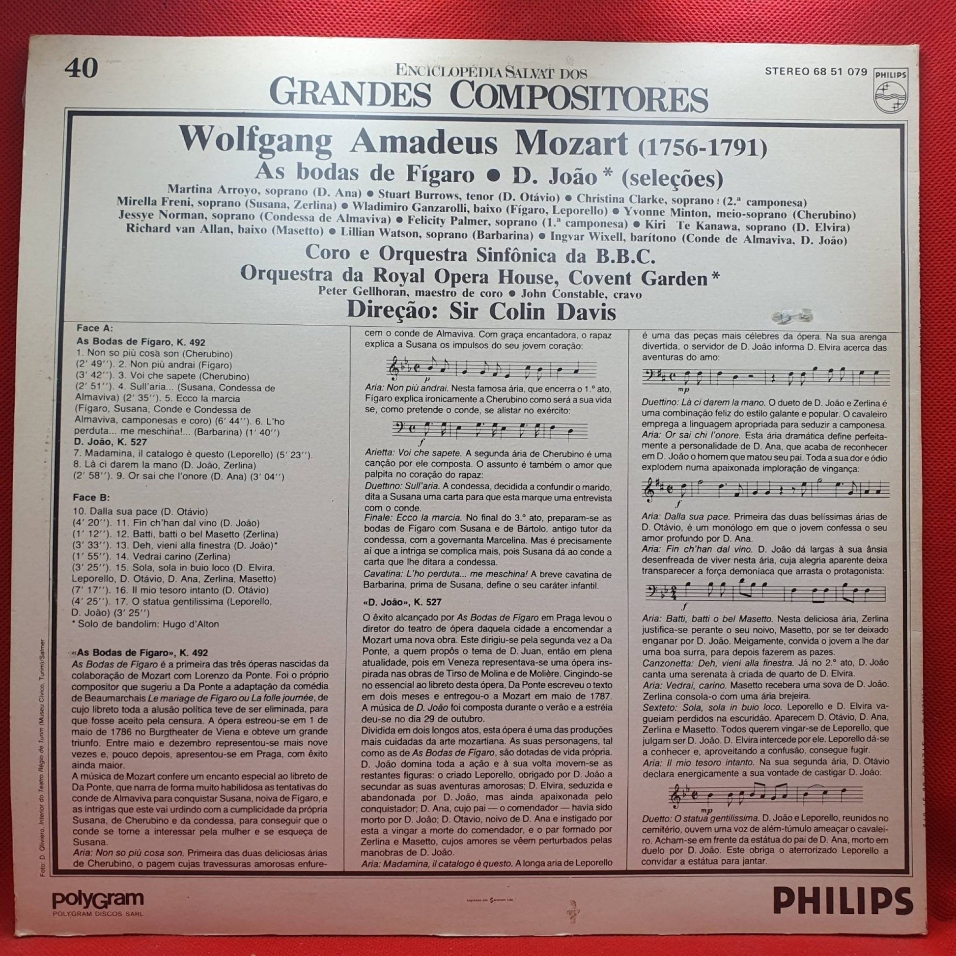 W. A. Mozart ‎– Enciclopédia Salvat Dos Grandes Compositores nº 40 - Vinyl Store Online