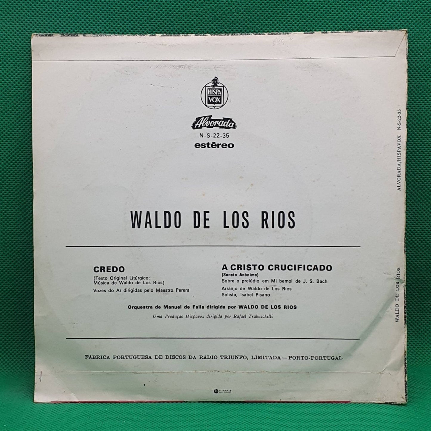 Waldo De Los Rios ‎– Credo - Vinyl Store Online