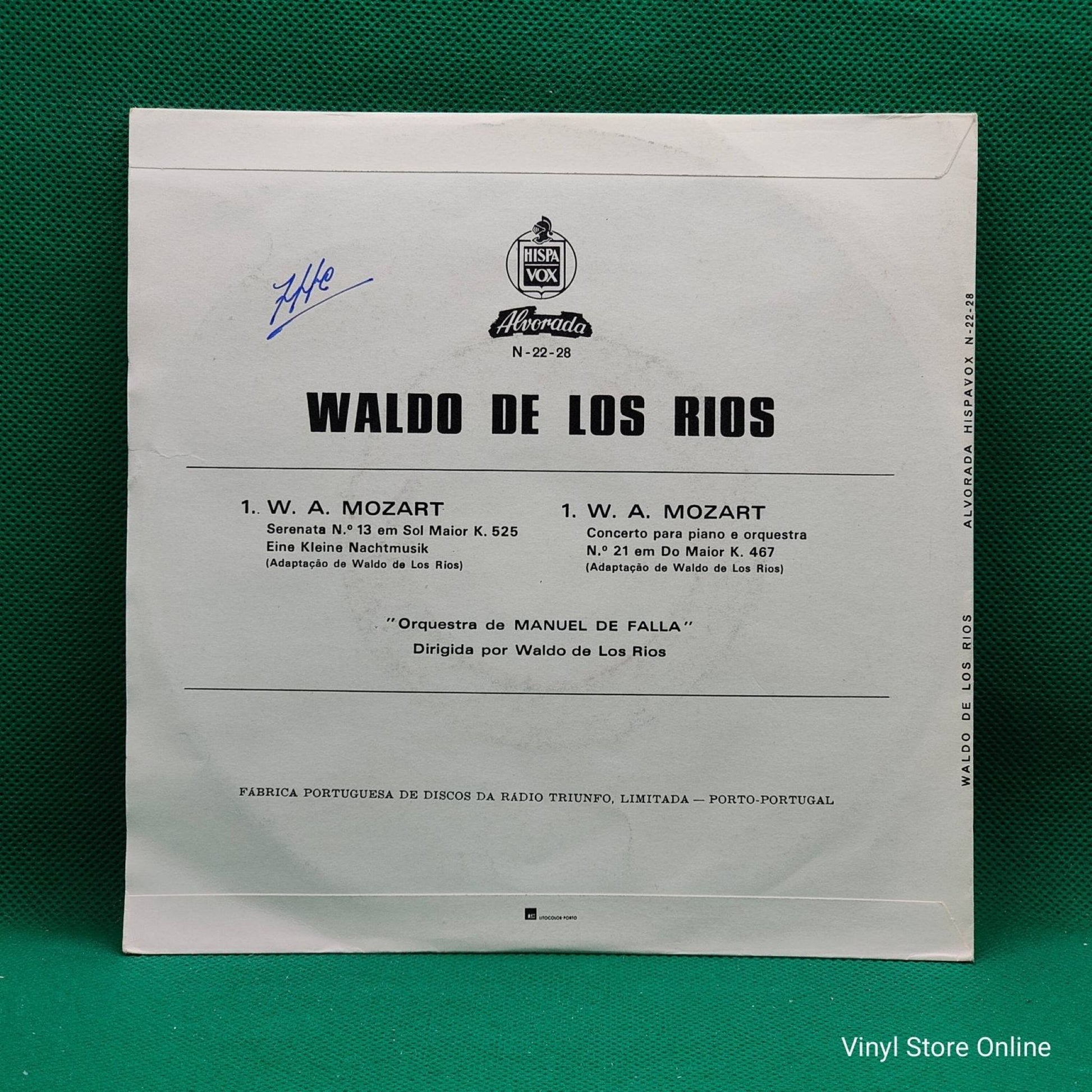 Waldo De Los Rios ‎– Mozartmania - Vinyl Store Online