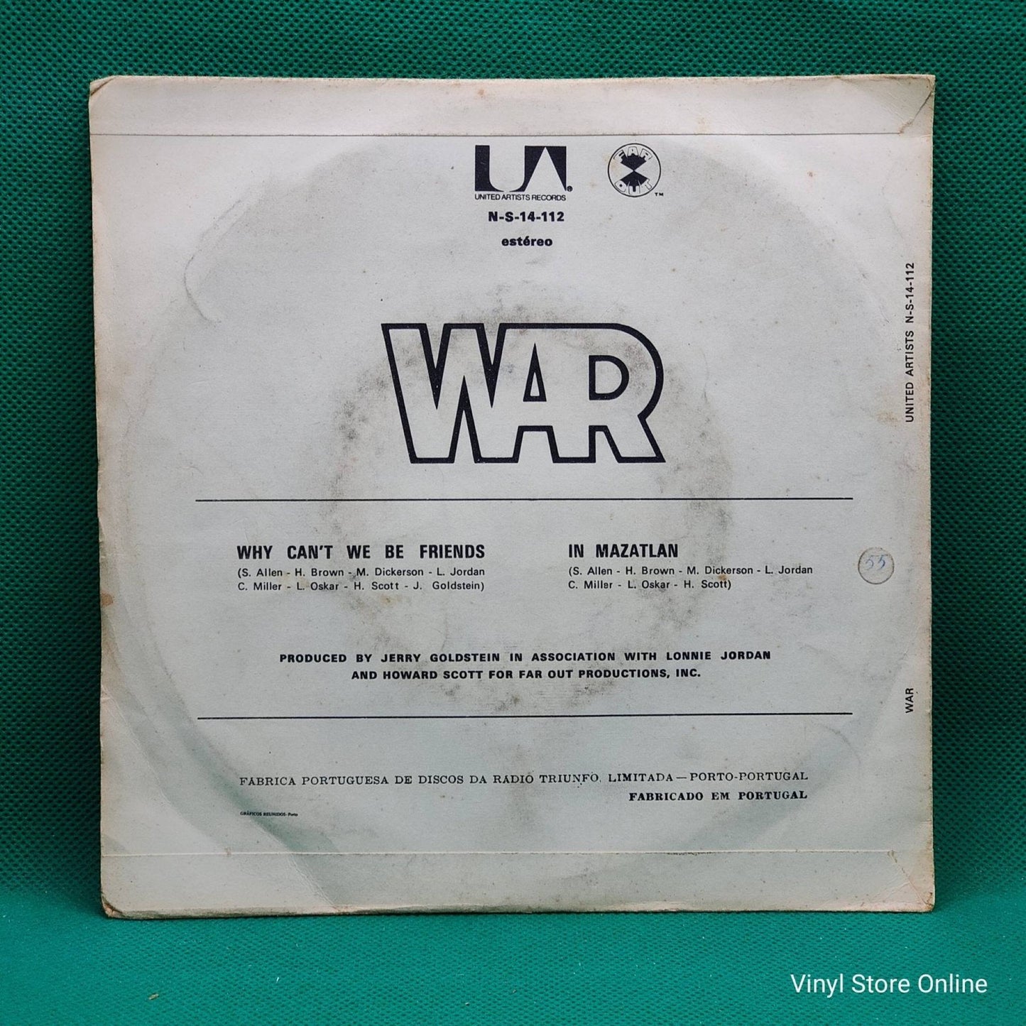 War ‎– Why Can't We Be Friends? - Vinyl Store Online