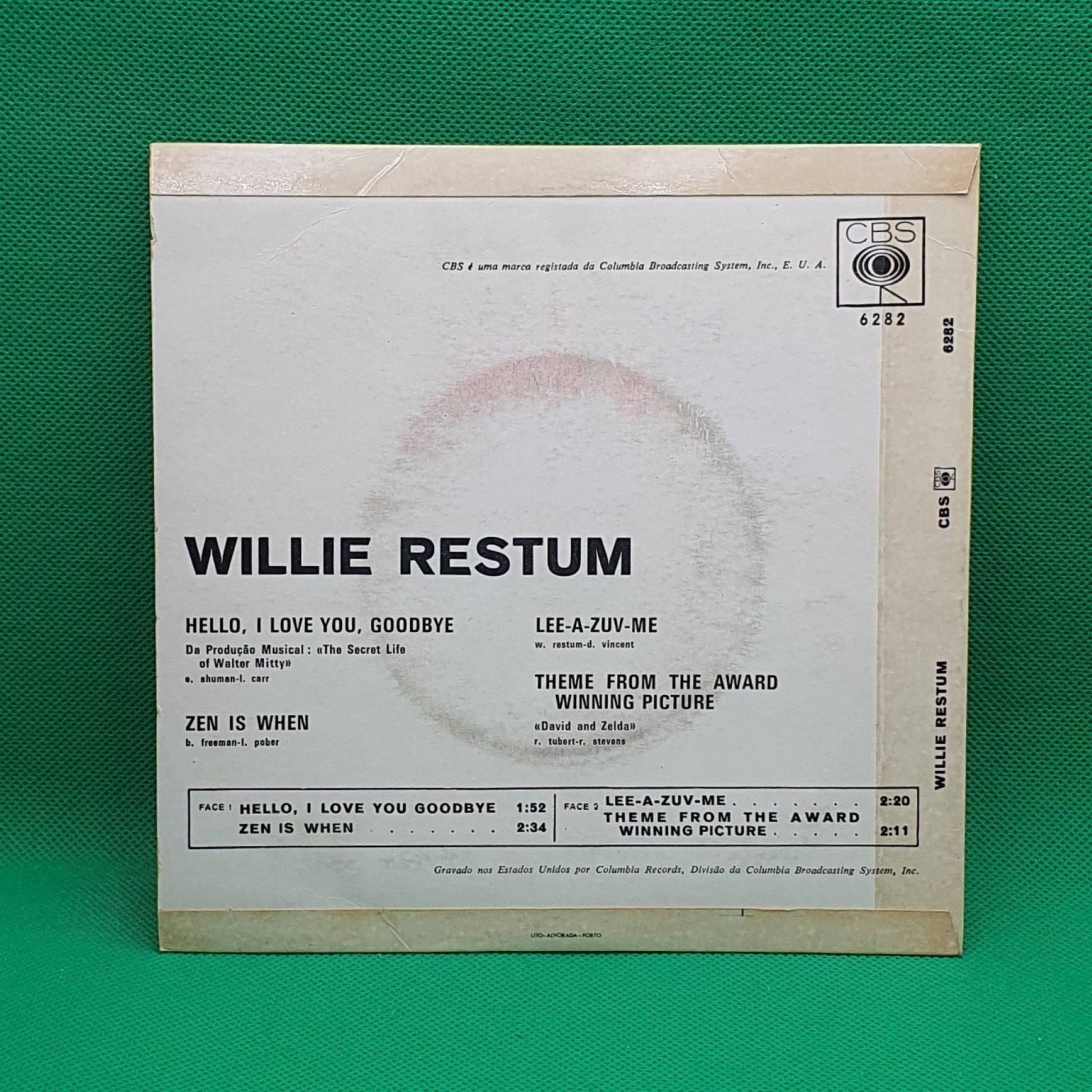 Willie Restum ‎– Hello I Love You, Goodbye - Vinyl Store Online