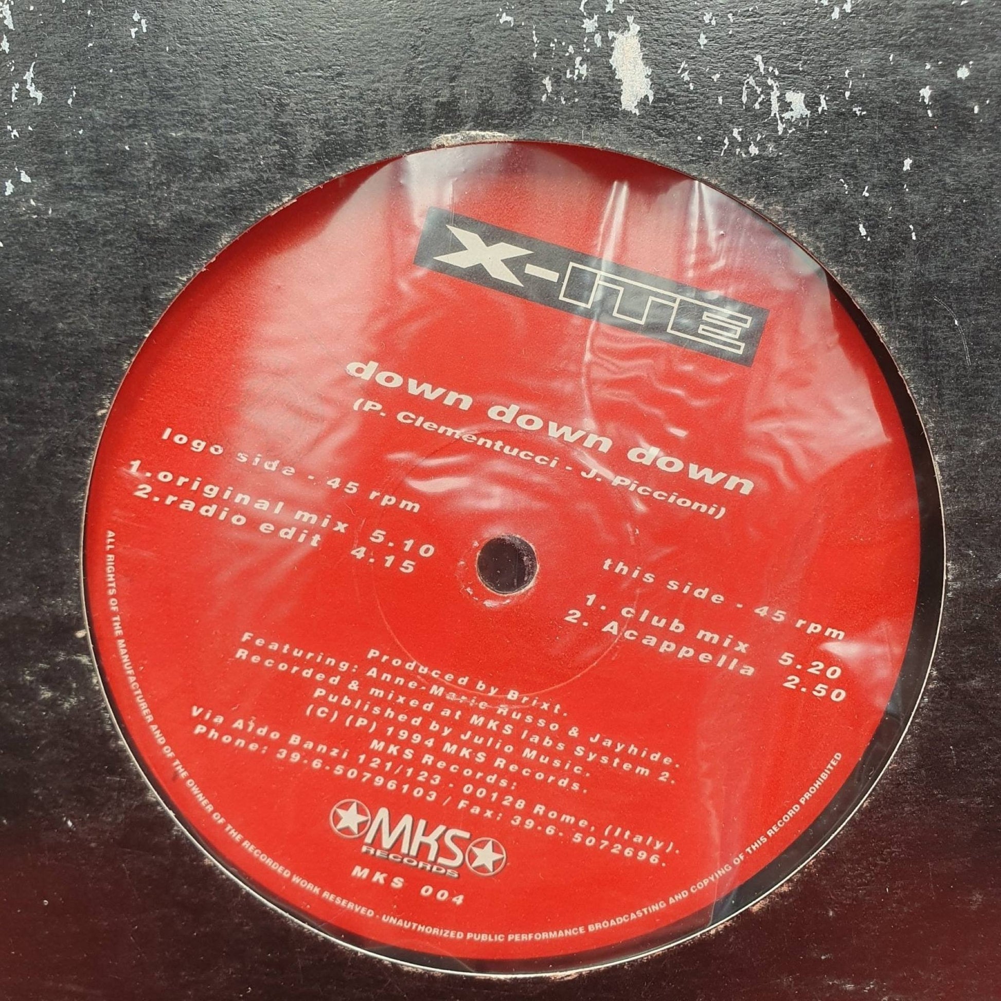 X - ITE ‎– Down Down Down - Vinyl Store Online
