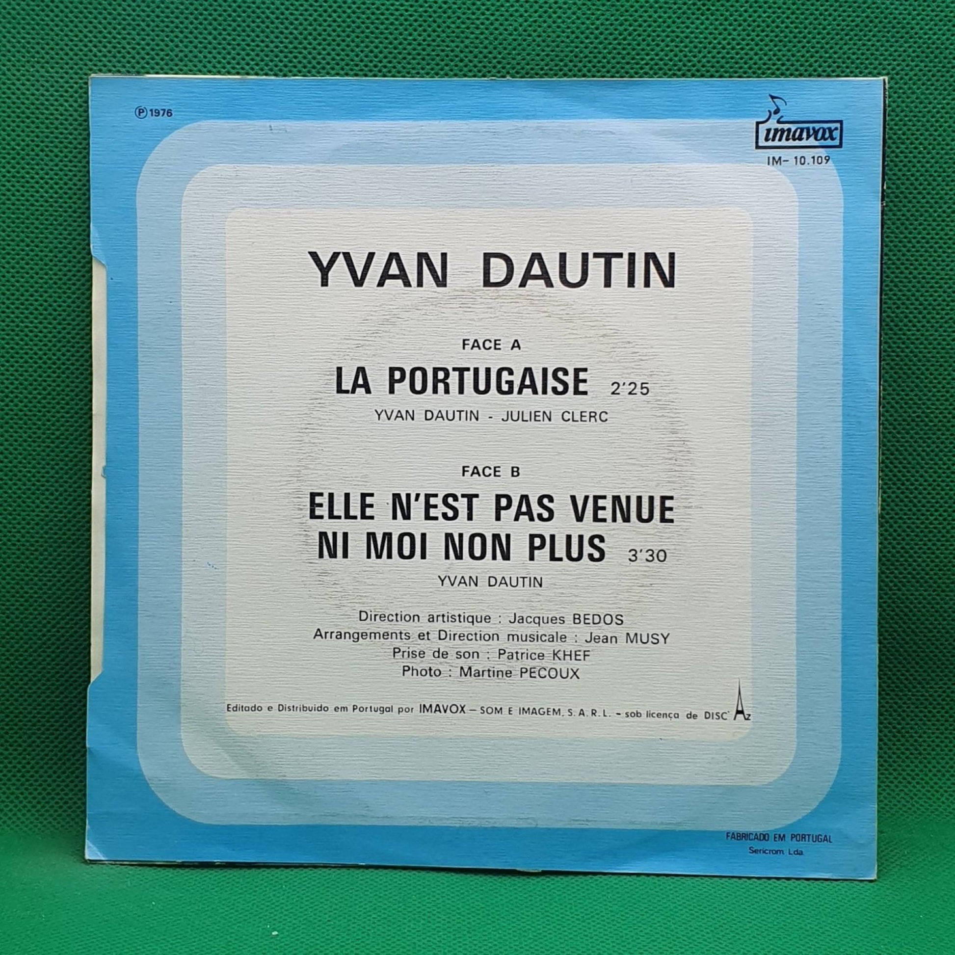 Yvan Dautin ‎– La Portugaise - Vinyl Store Online