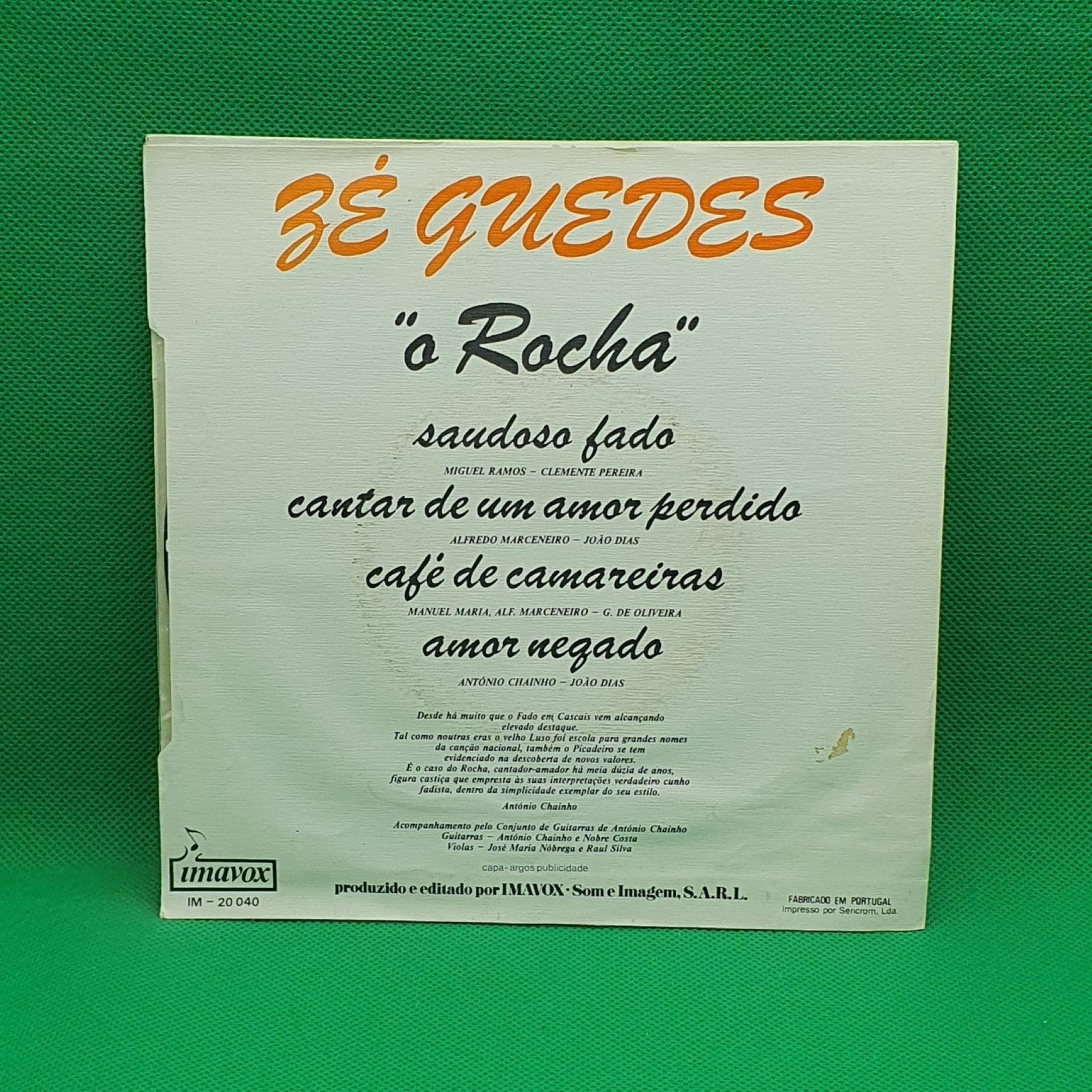 Zé Guedes ‎– "O Rocha" - Vinyl Store Online