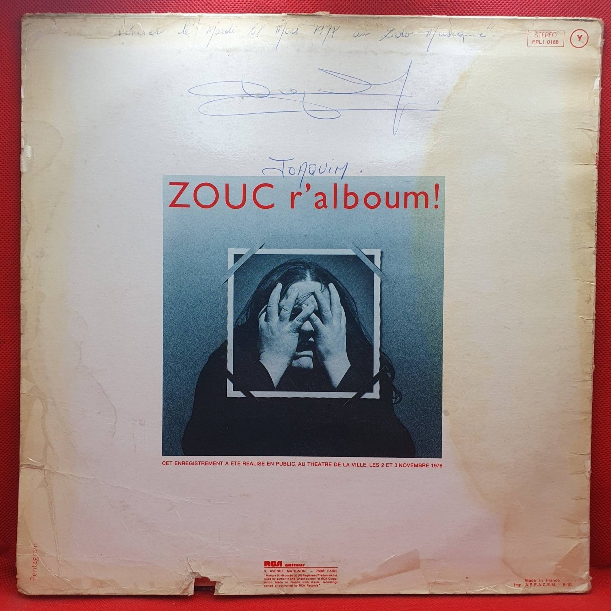 Zouc ‎– R'Alboum! - Vinyl Store Online