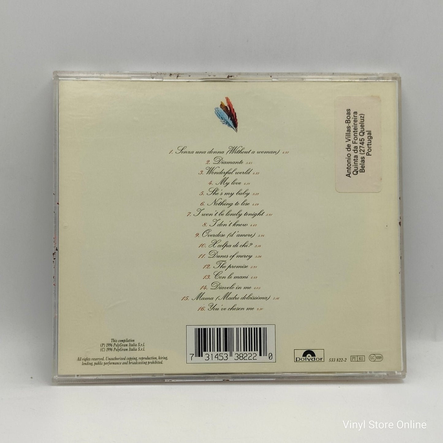 Zucchero ‎– The Best Of Zucchero Sugar Fornaciari's Greatest Hits - Vinyl Store Online